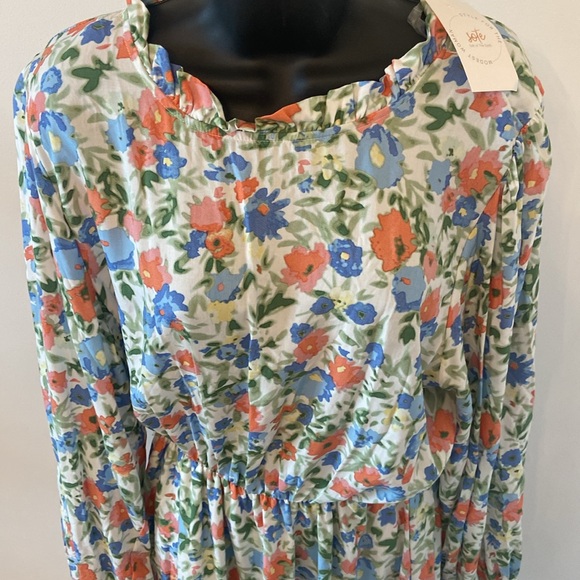 NWT Boutique Haptics Sage Floral Watercolor Women’s Dress Size 2X - Picture 2 of 10